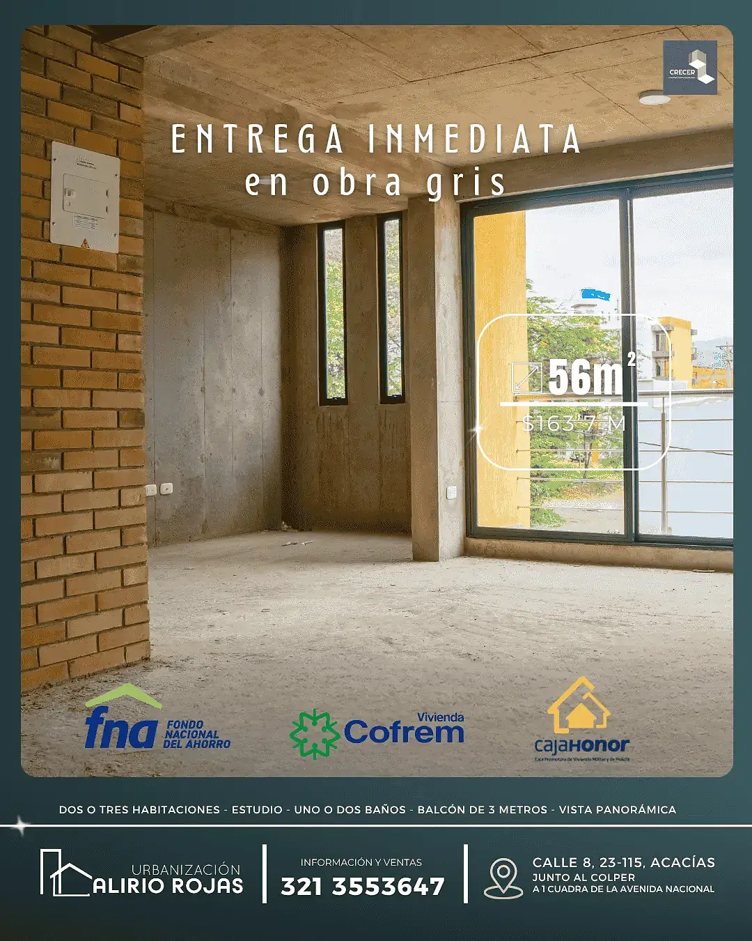 Urbanización Alirio Rojas de Crecer Constructora en Acacías Obra gris Urbanización Alirio Rojas de Crecer Constructora en Acacías