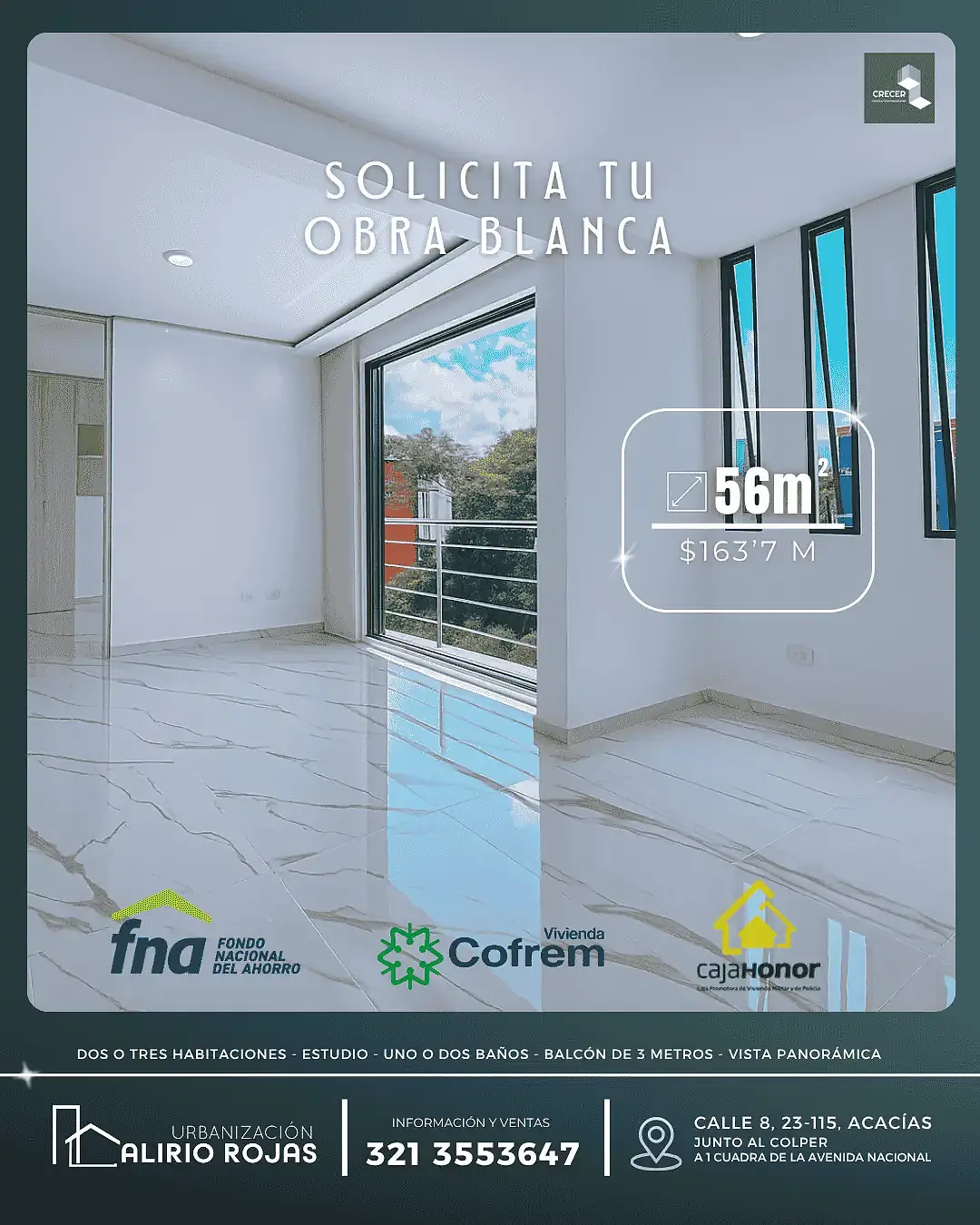 Urbanización Alirio Rojas de Crecer Constructora en Acacías Obra Blanca | Urbanización Alirio Rojas de Crecer Constructora en Acacías